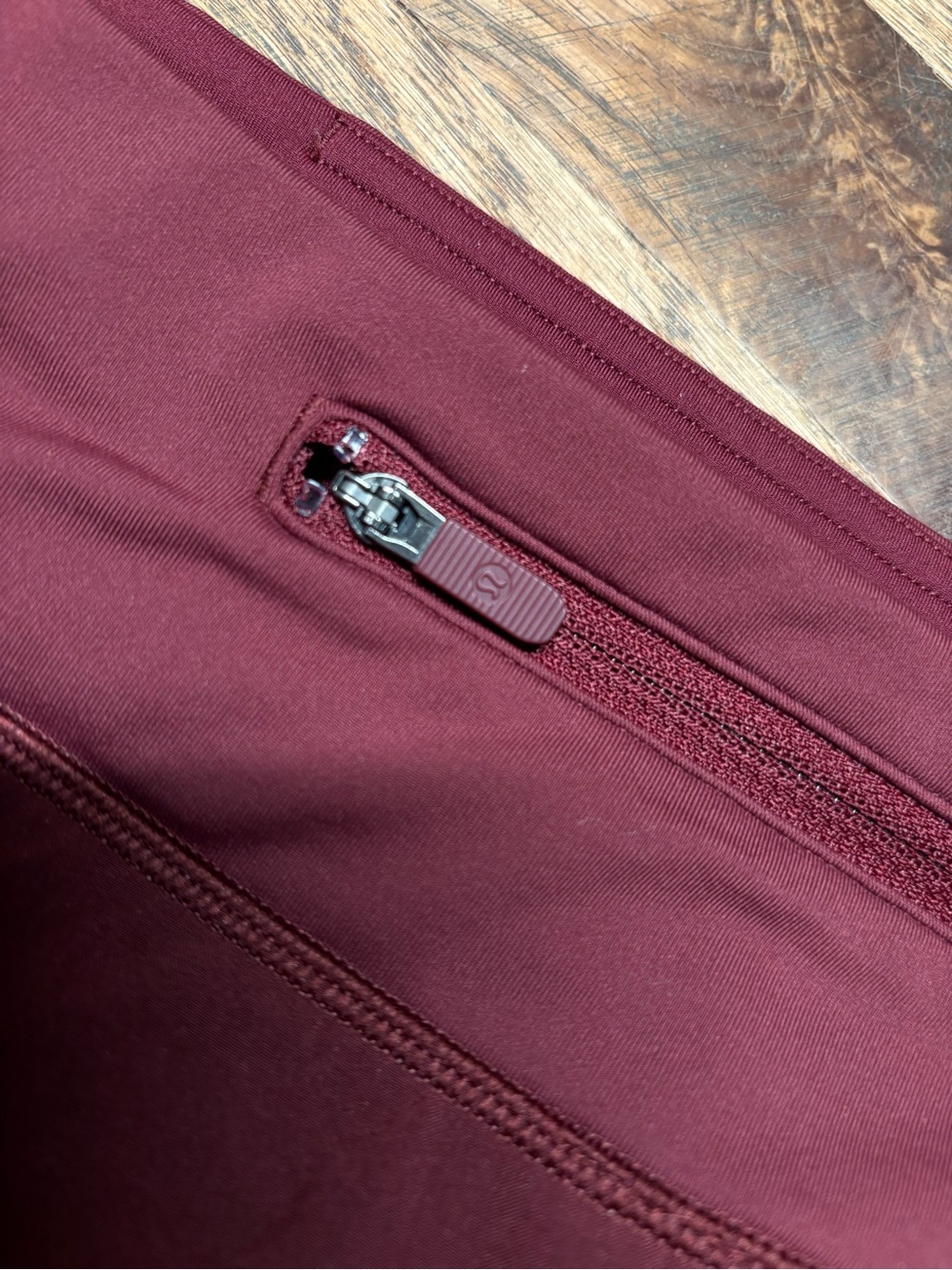Lululemon burgundy athletic shorts - Picture 5 of 6